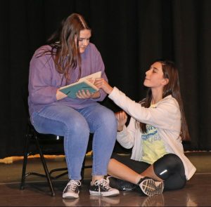 East Henderson High advanced theatre students acting